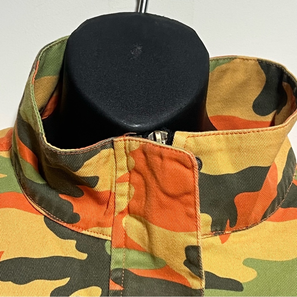 C'est Toi Camouflage Printed Crop Jacket Size Large Excellent Condition NWT - Picture 5 of 12